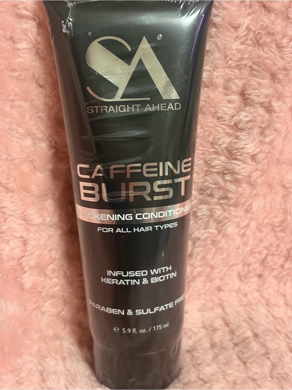 Straight Ahead Caffeine Burst Thickening Conditioner — Black